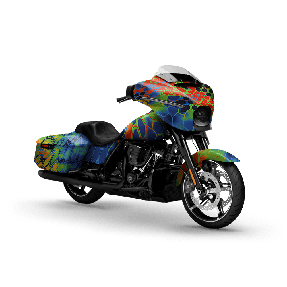 Kryptek Thermal Motorcycle Camo Vinyl Wrap