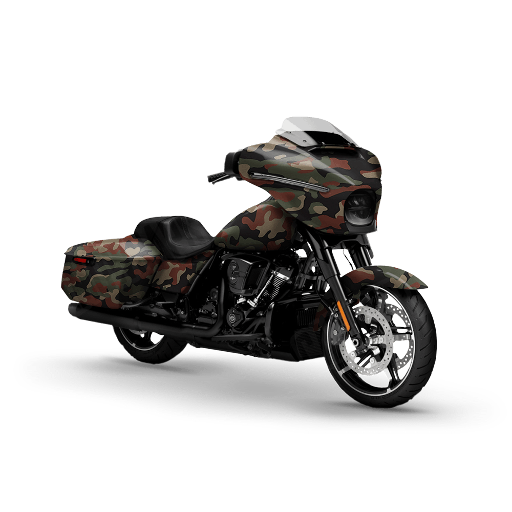 Large Classic Militant Copper Motorcycle Camo Vinyl Wrap