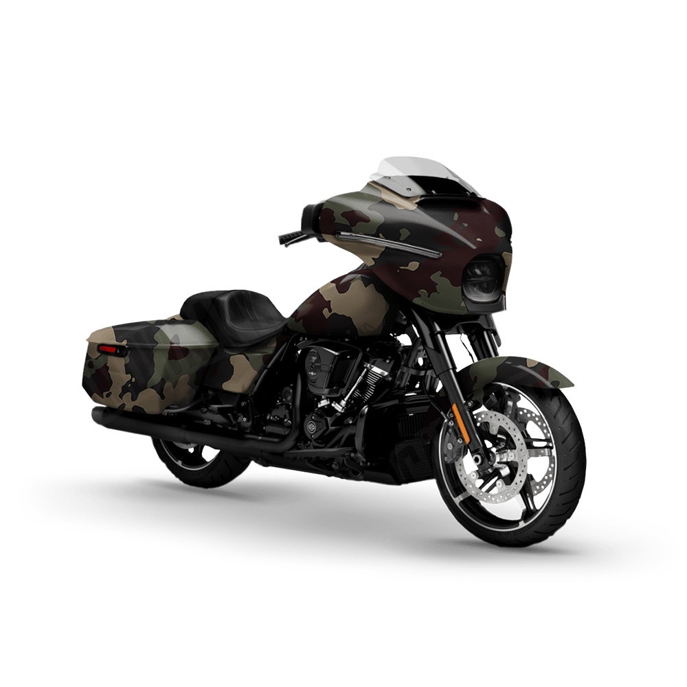 Large Cumulus Militant Blood Motorcycle Camo Vinyl Wrap