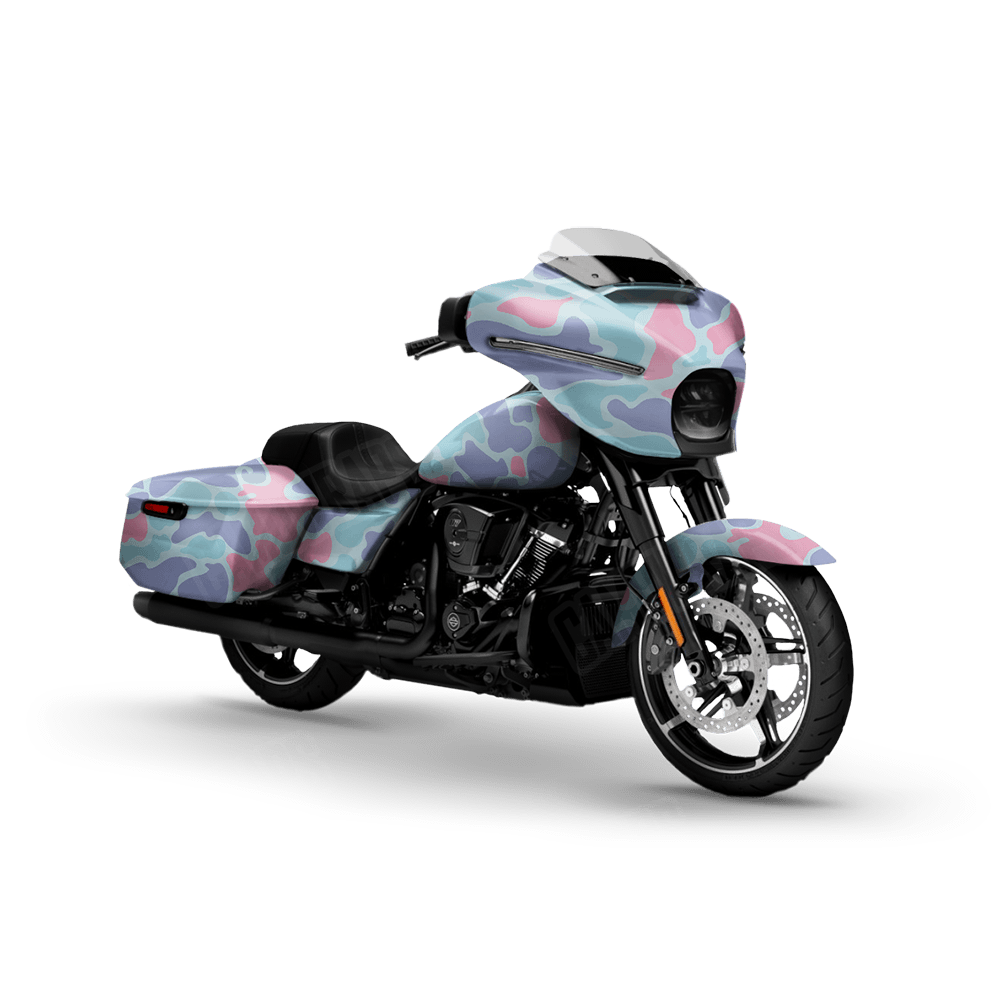 Old School Duck Cotton Candy Motorcycle Wraps