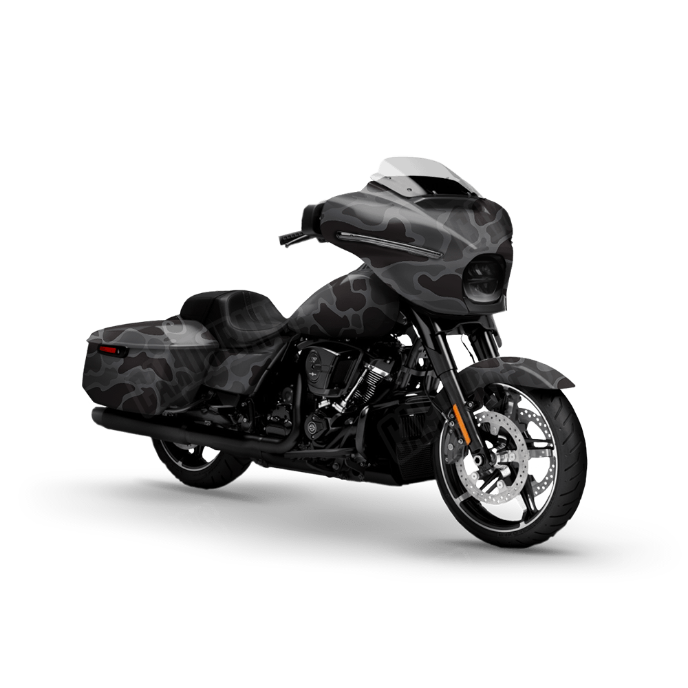Old School Duck Elite Black Motorcycle Wraps