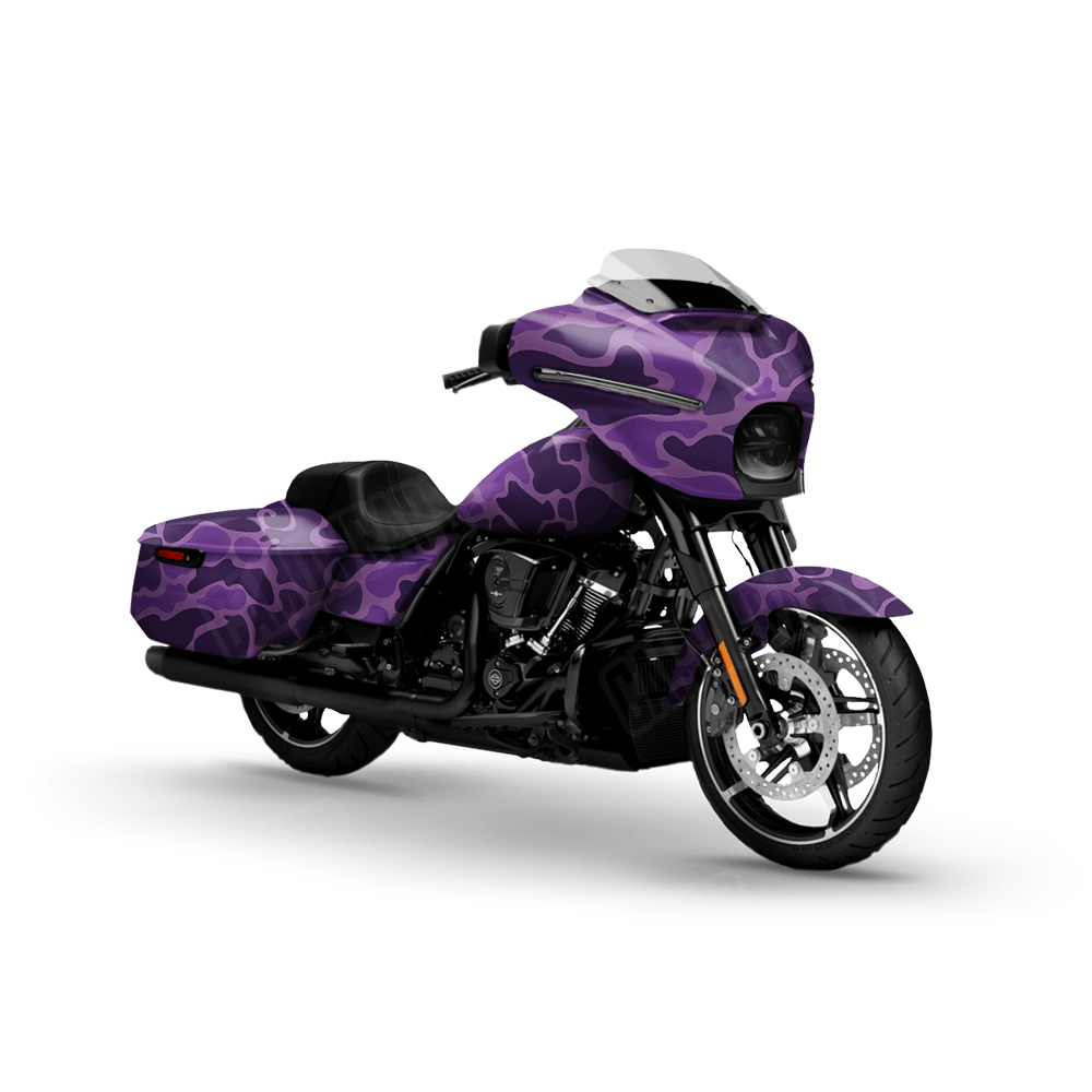 Old School Duck Elite Purple Motorcycle Wraps