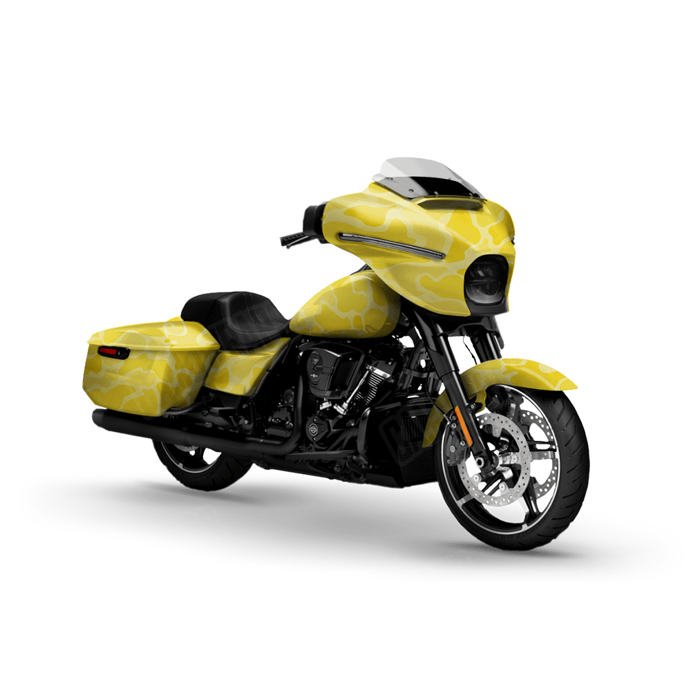 Old School Duck Elite Yellow Motorcycle Wraps