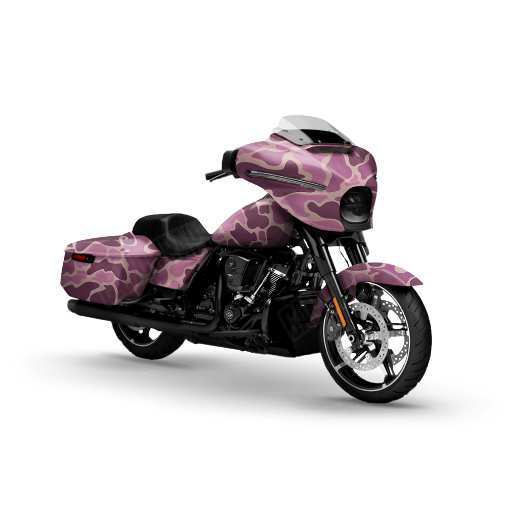 Old School Duck Floral Motorcycle Wraps