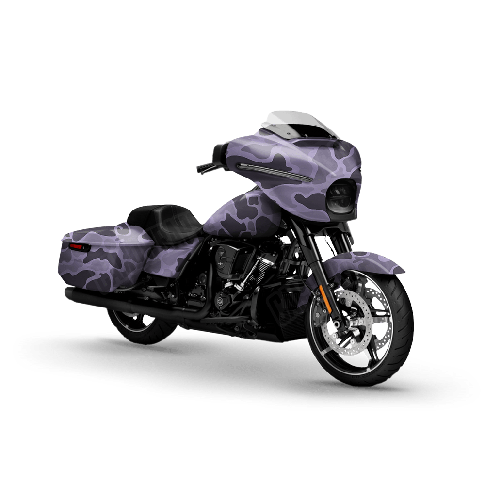 Old School Duck Lilac Motorcycle Wraps