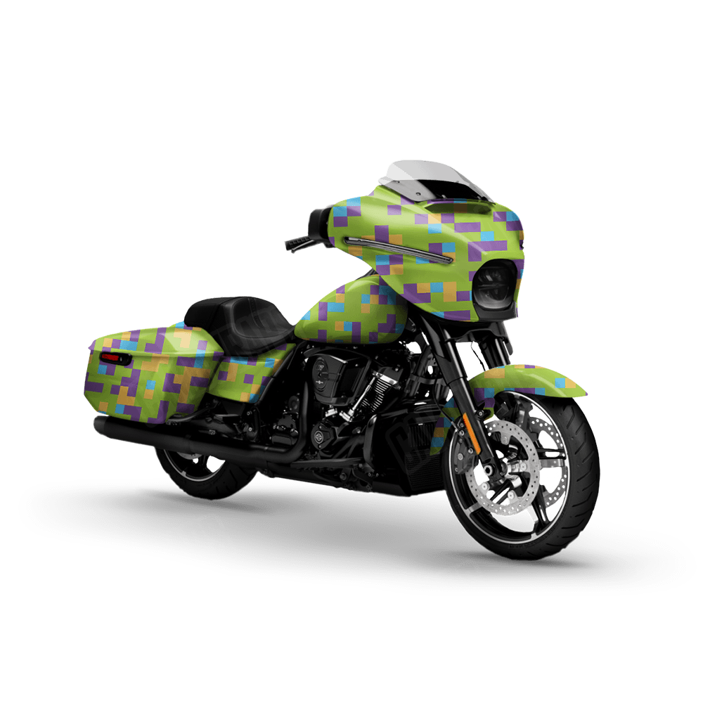 Pixel Carnival Motorcycle Wraps