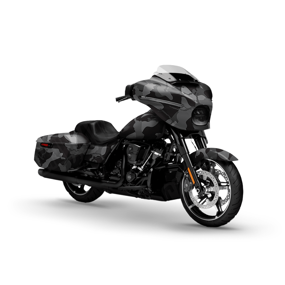 Large Ragged Midnight Motorcycle Camo Vinyl Wrap