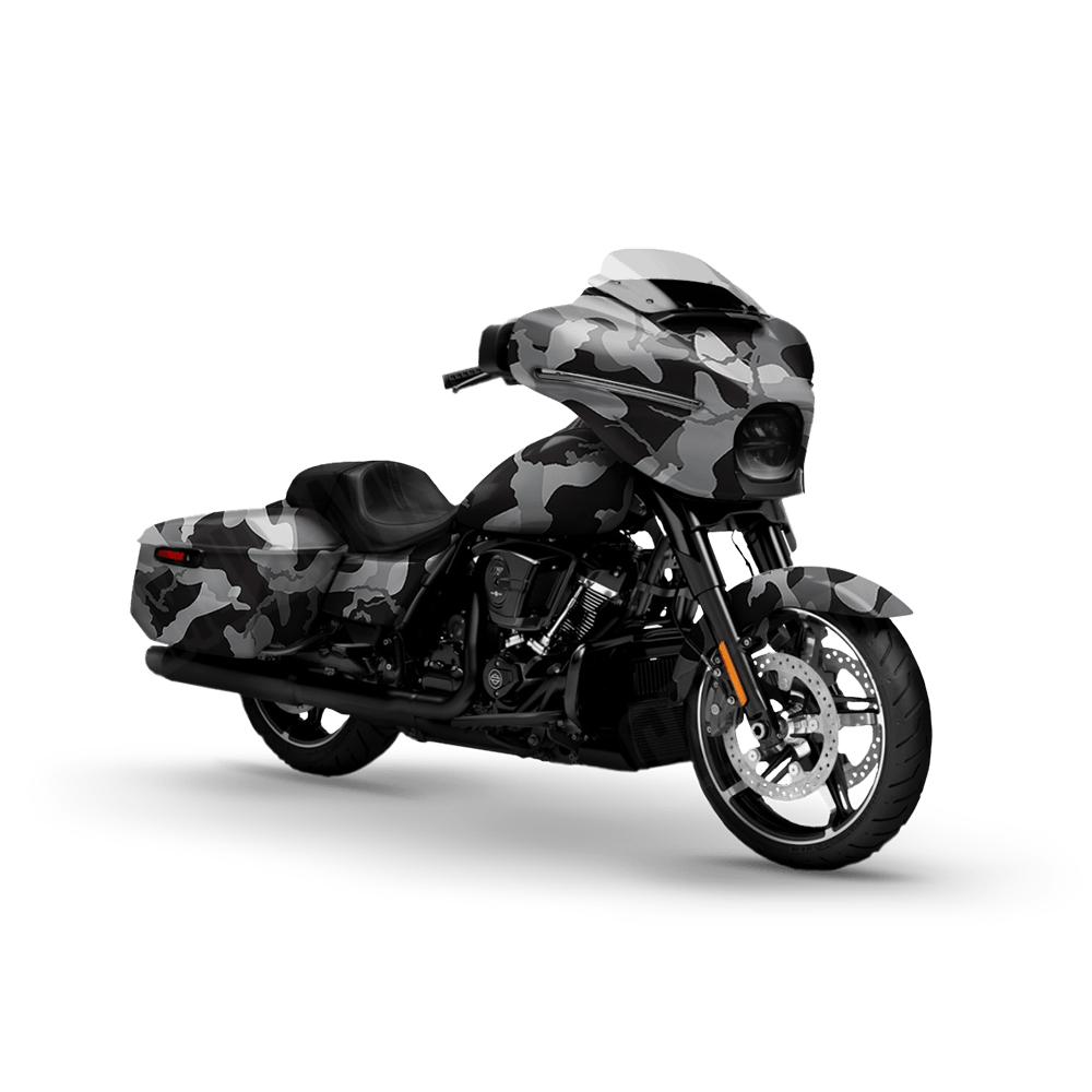 Large Ragged Urban Night Motorcycle Camo Vinyl Wrap