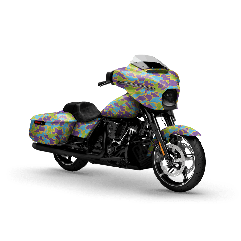 Old School Duck Carnival Motorcycle Wraps