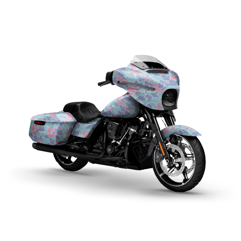 Old School Duck Cotton Candy Motorcycle Wraps