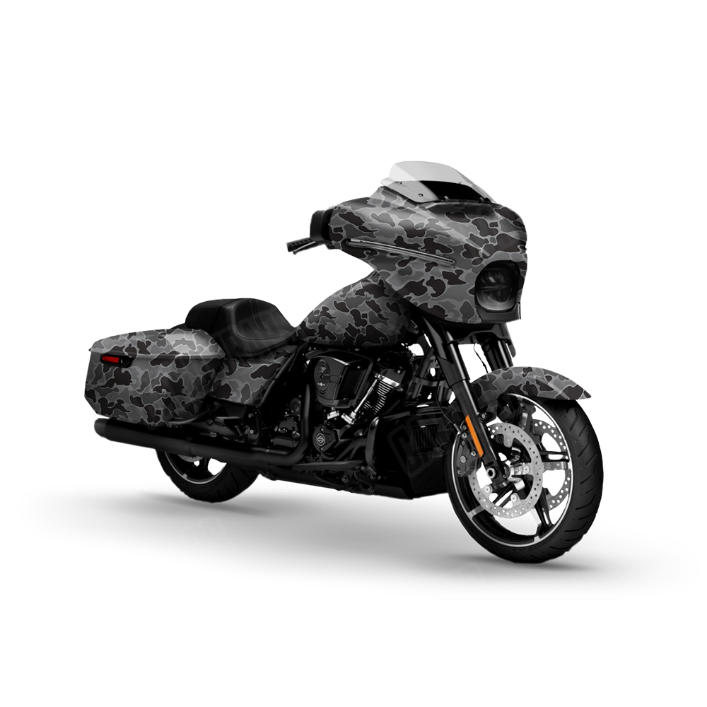 Old School Duck Midnight Motorcycle Wraps