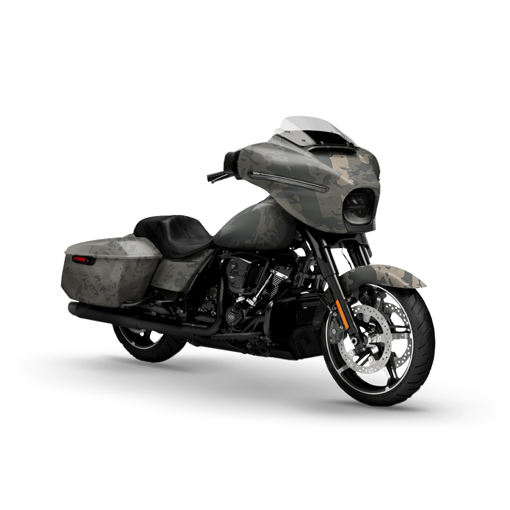 Pasted Army Motorcycle Camo Vinyl Wrap