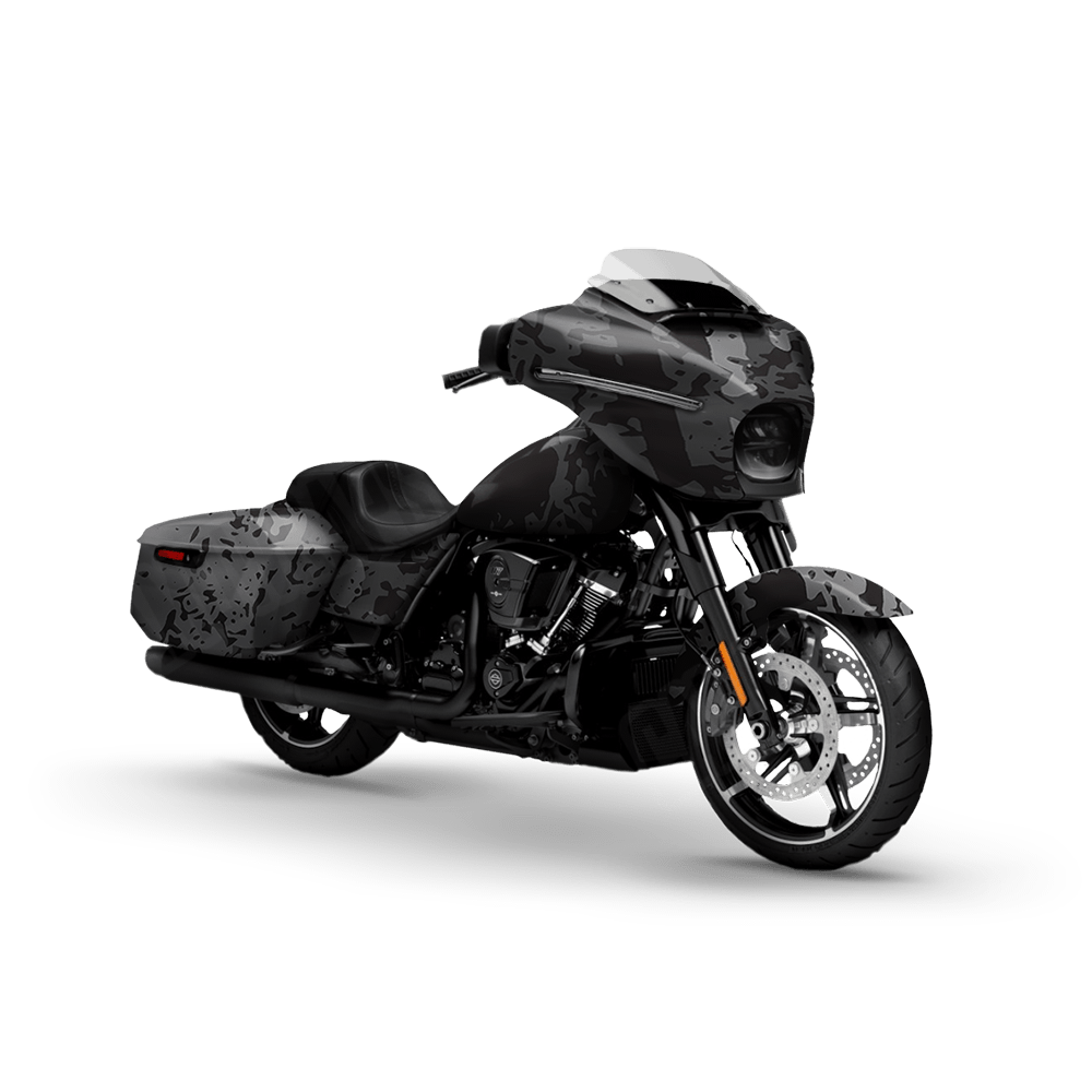 Pasted Midnight Motorcycle Camo Vinyl Wrap