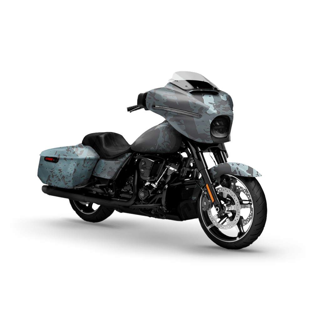 Pasted Overcast Motorcycle Camo Vinyl Wrap