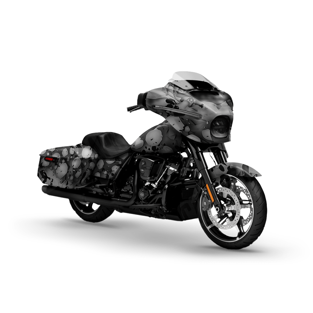 Pulse Blizzard Motorcycle Camo Vinyl Wrap