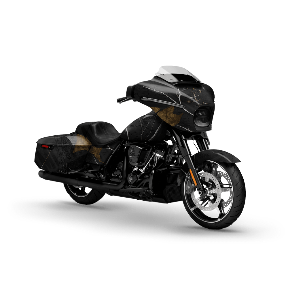 Realtree XTRA Colors Black Motorcycle Camo Vinyl Wrap