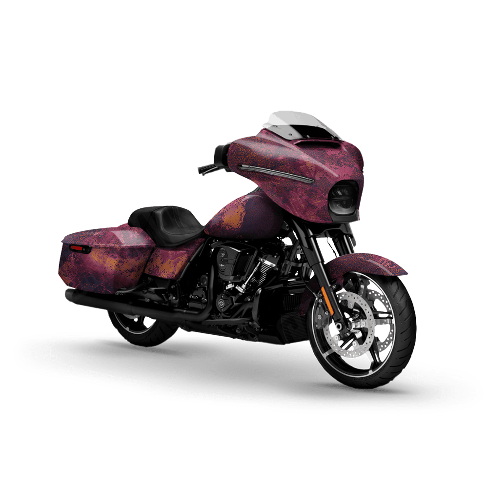 Realtree XTREME Gothic Grape Motorcycle Camo Vinyl Wrap