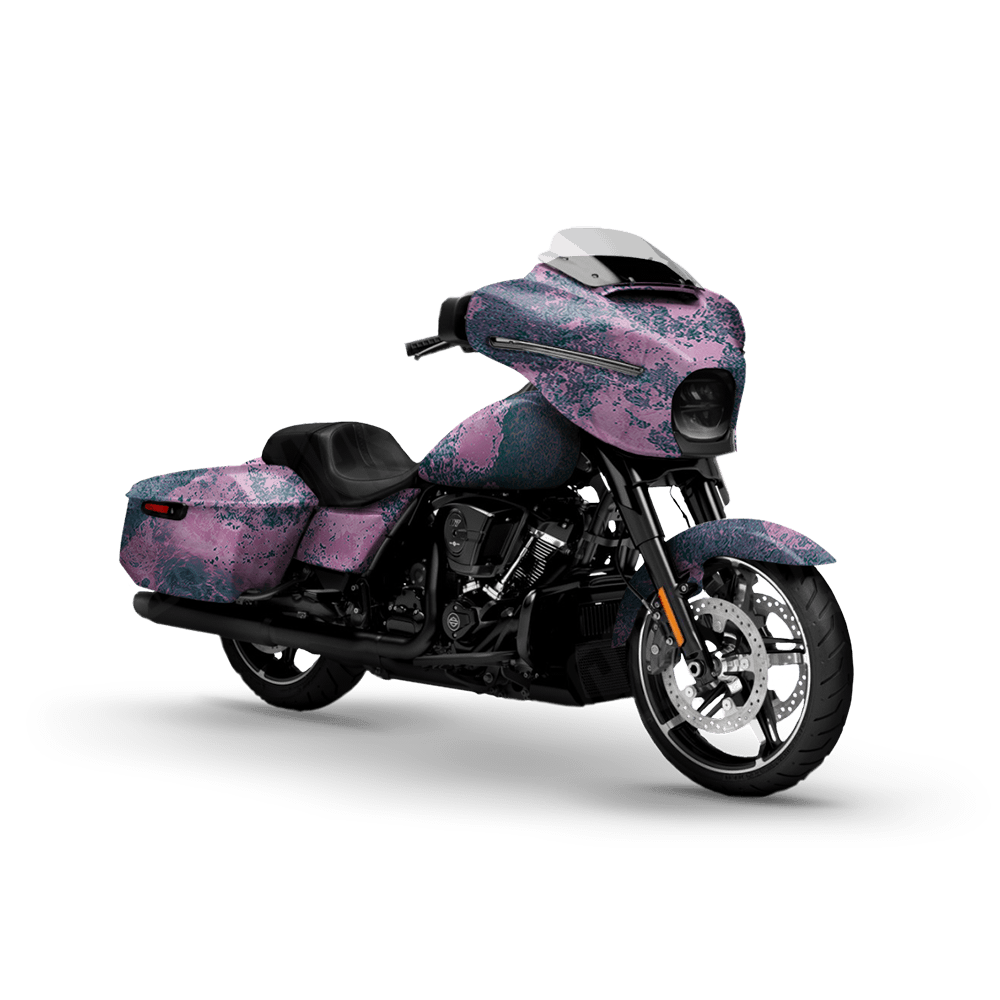 Realtree XTREME Lavender Haze Motorcycle Camo Vinyl Wrap