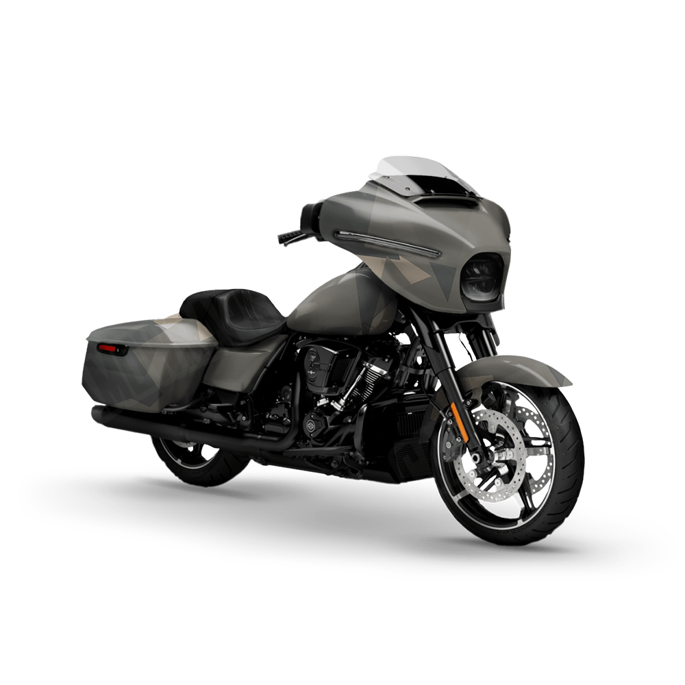 Shattered Army Motorcycle Camo Vinyl Wrap