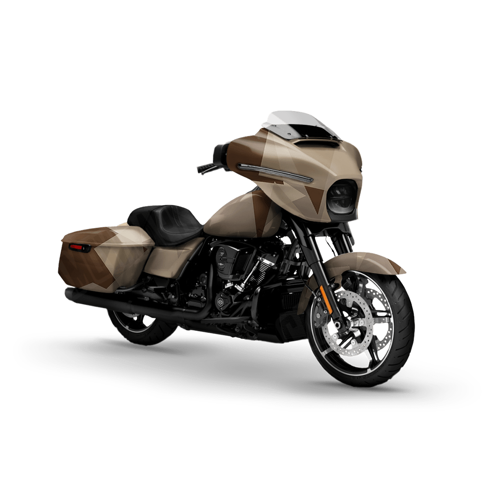 Shattered Desert Motorcycle Camo Vinyl Wrap