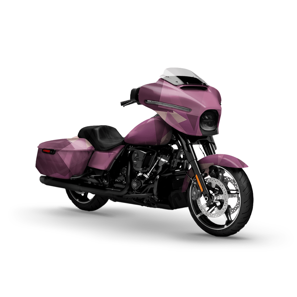 Shattered Floral Motorcycle Camo Vinyl Wrap