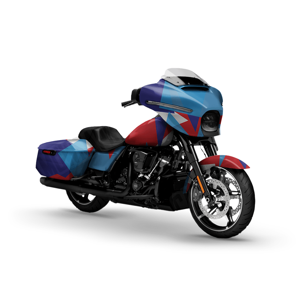 Shattered M Series Motorcycle Camo Vinyl Wrap