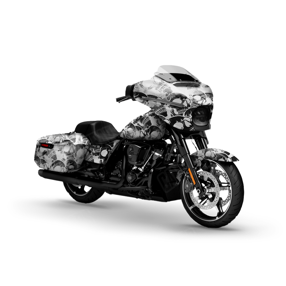 Skull X Ray Motorcycle Wraps