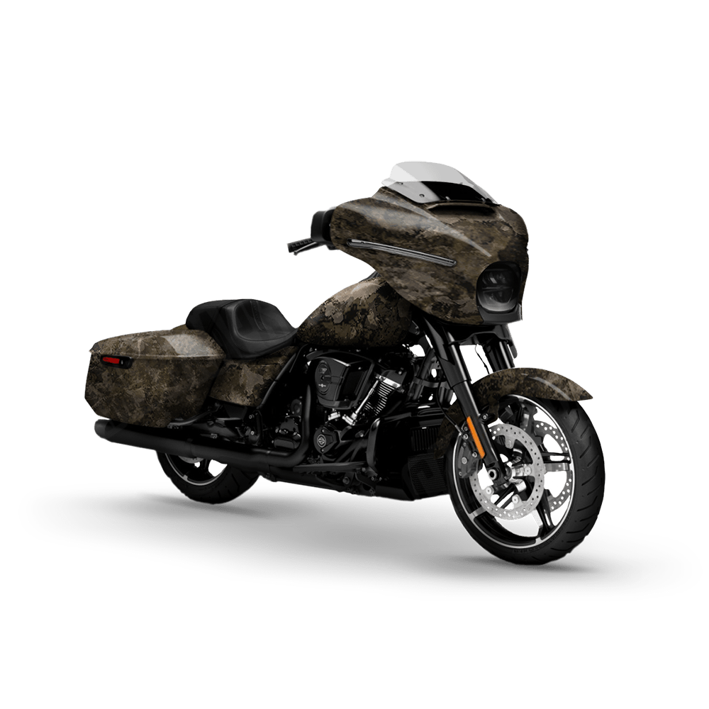 Substrate Sepia Motorcycle Camo Vinyl Wrap