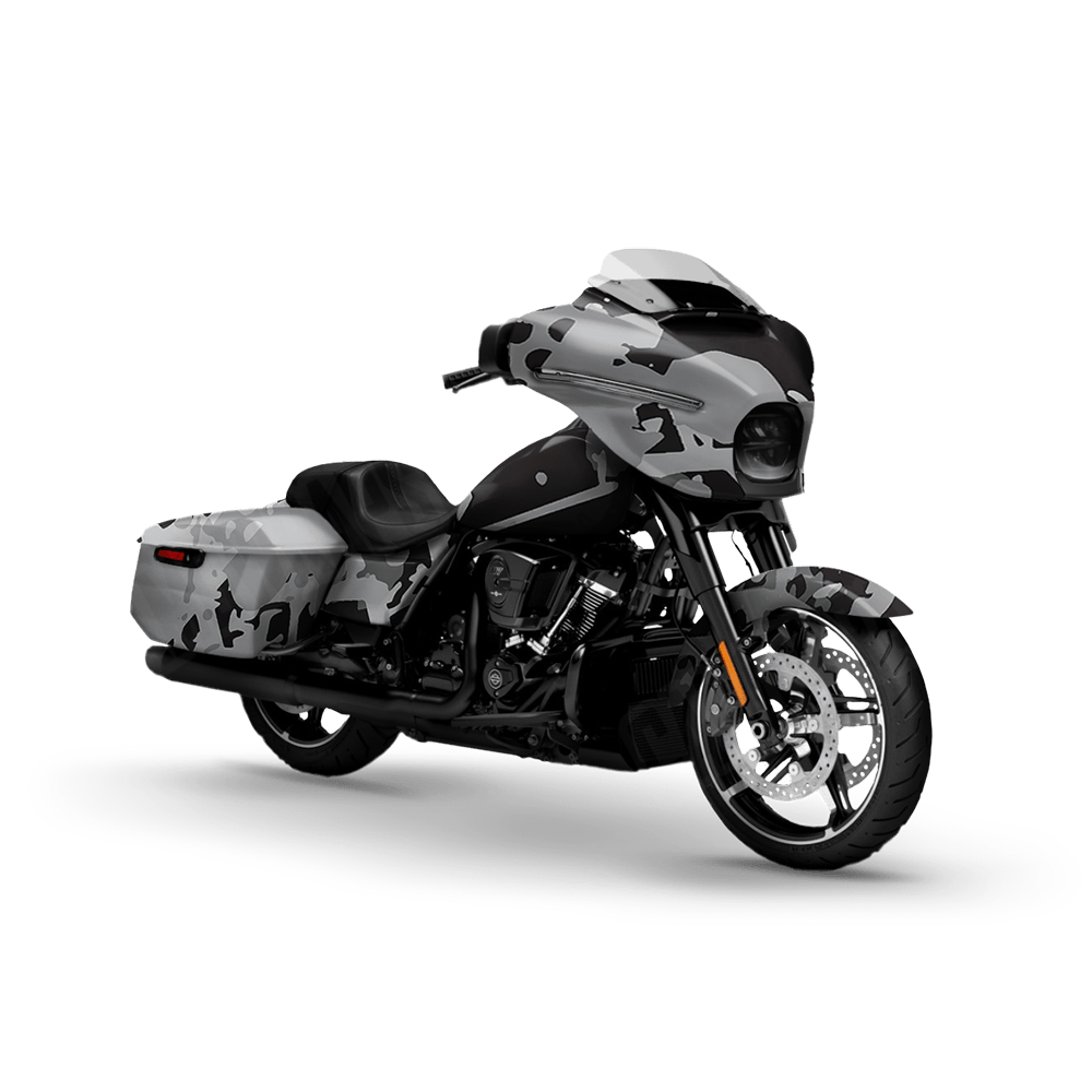 Tire Splatter Urban Night Motorcycle Camo Vinyl Wrap