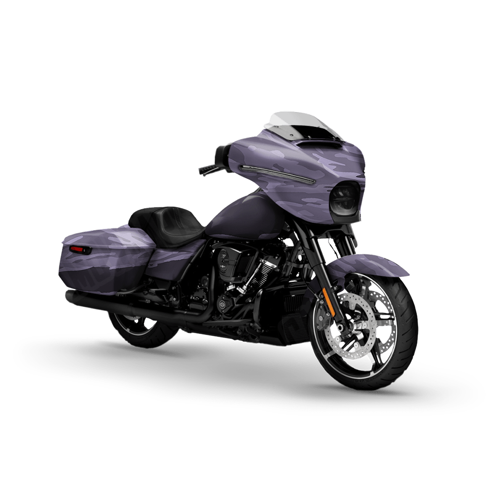 Vietnam Tiger Stripe Lilac Motorcycle Camo Vinyl Wrap