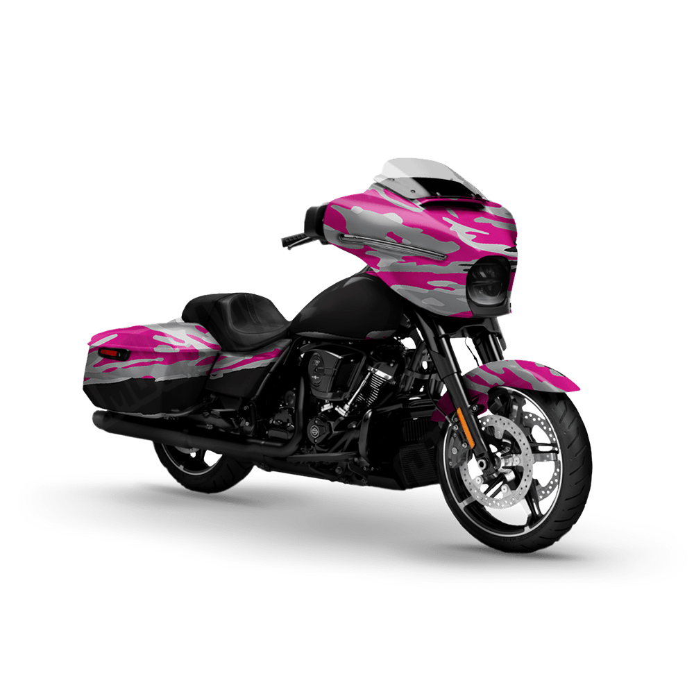 Vietnam Tiger Stripe Magenta Tiger Motorcycle Camo Vinyl Wrap