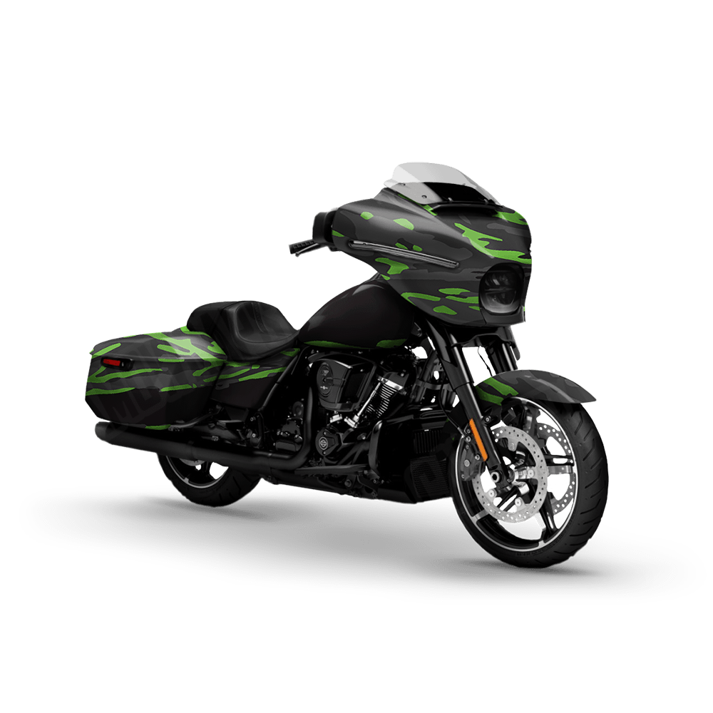 Vietnam Tiger Stripe Metro Green Motorcycle Camo Vinyl Wrap