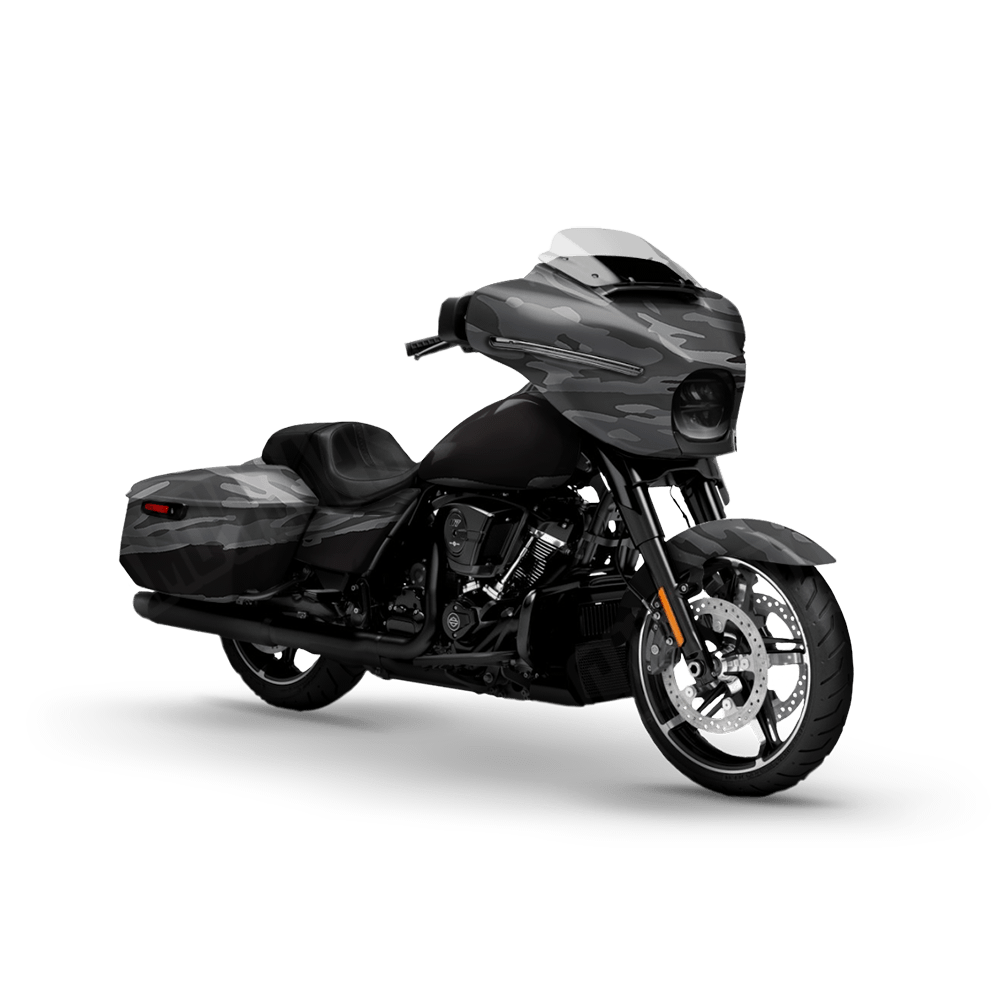 Vietnam Tiger Stripe Midnight Motorcycle Camo Vinyl Wrap