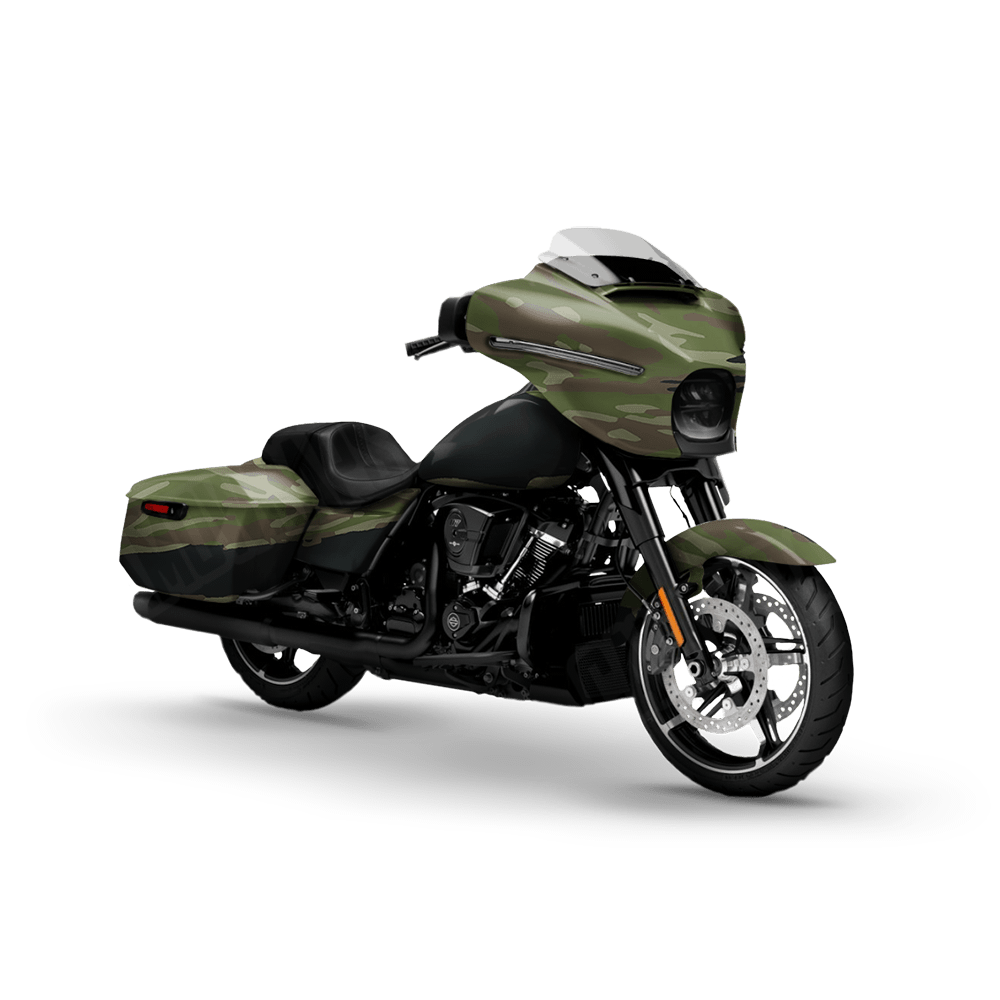 Vietnam Tiger Stripe Original Motorcycle Camo Vinyl Wrap
