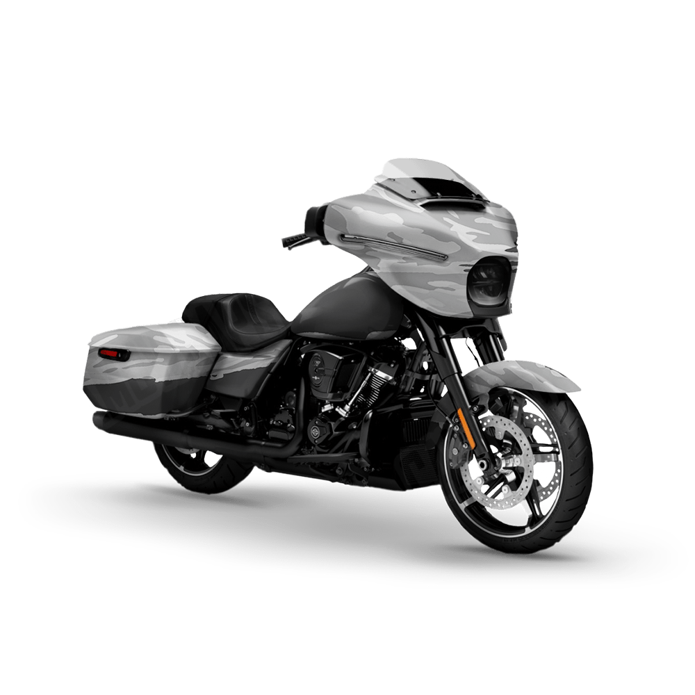 Vietnam Tiger Stripe Snow Motorcycle Camo Vinyl Wrap