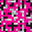 Pixel Magenta Tiger