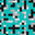 Pixel Tiffany Blue Tiger