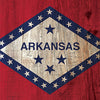 US States Arkansas Distressed Flag Cornhole Vinyl Wrap