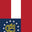 US States Georgia Flag