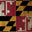 US States Maryland Distressed Flag