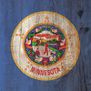 US States Minnesota Distressed Flag Cornhole Vinyl Wrap