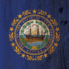 US States New Hampshire Distressed Flag Cornhole Vinyl Wrap