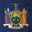 US States New York Distressed Flag