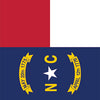 US States North Carolina Flag Cornhole Vinyl Wrap