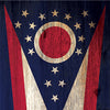 US States Ohio Distressed Flag Cornhole Vinyl Wrap
