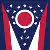 US States Ohio Flag Cornhole Vinyl Wrap