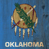 US States Oklahoma Distressed Flag Cornhole Vinyl Wrap