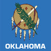 US States Oklahoma Flag Cornhole Vinyl Wrap