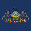 US States Pennsylvania Flag Cornhole Vinyl Wrap