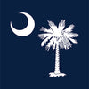 US States South Carolina Flag Cornhole Vinyl Wrap